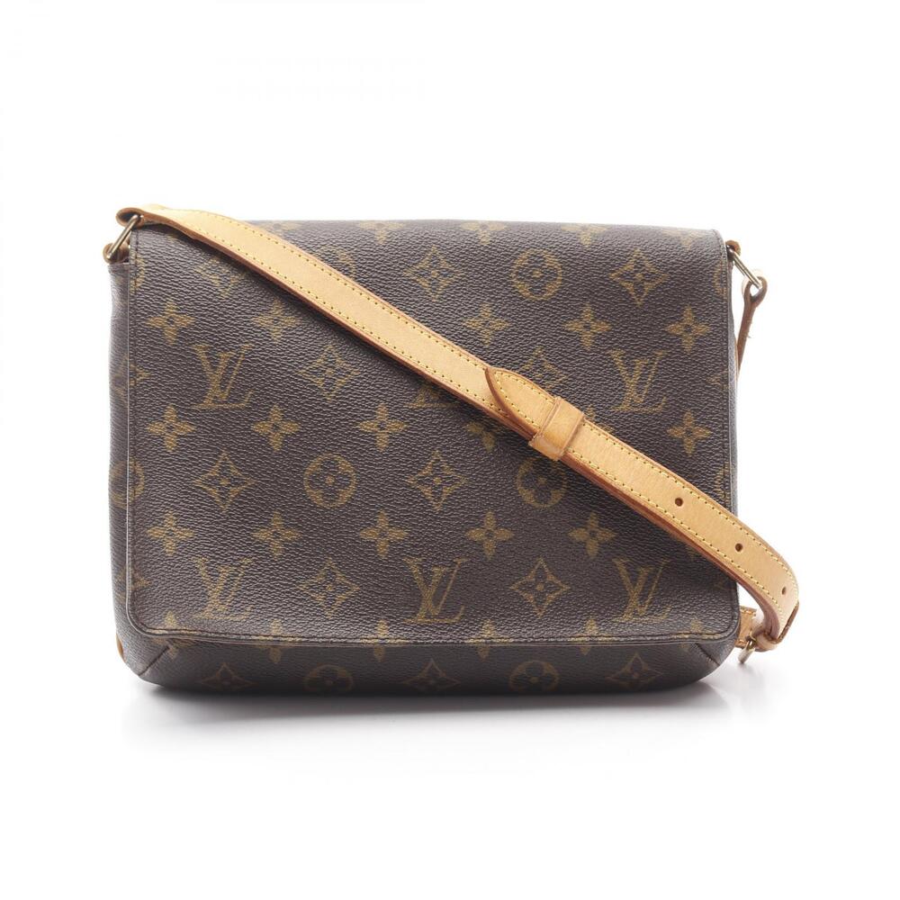 Louis Vuitton Musette Tango Long Strap Shoulder Bag Brown